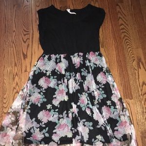 Lauren Conrad Black floral dress